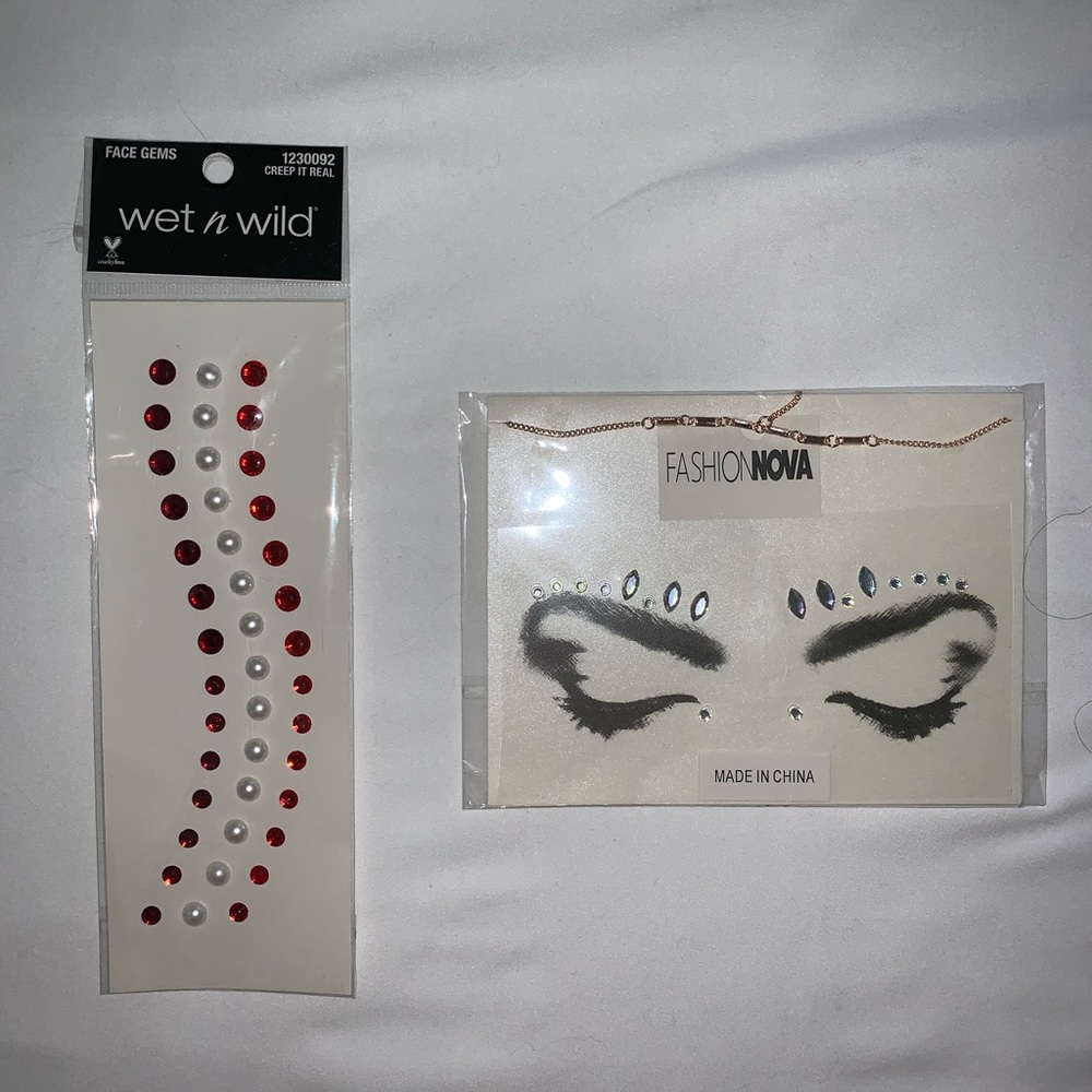 Head piece and rhinestones